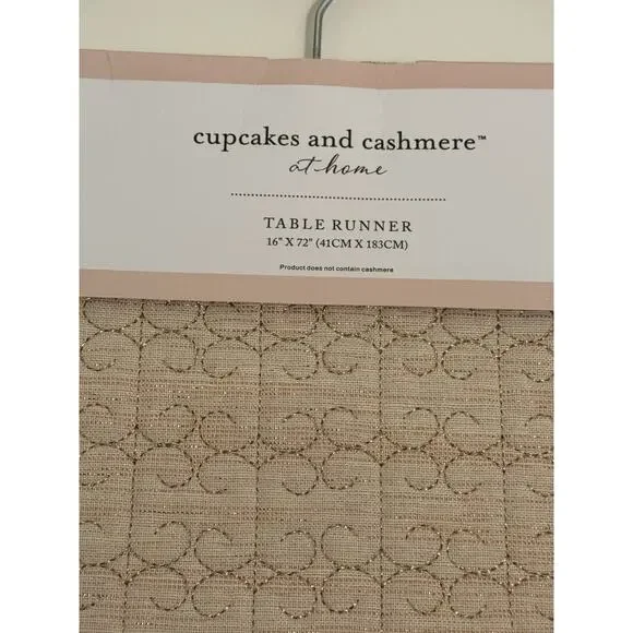 Cupcakes And Cashmere At Home Tablerunner 16”X72” Blush, Pink, Hearts, Valentine - Picture 3 of 6